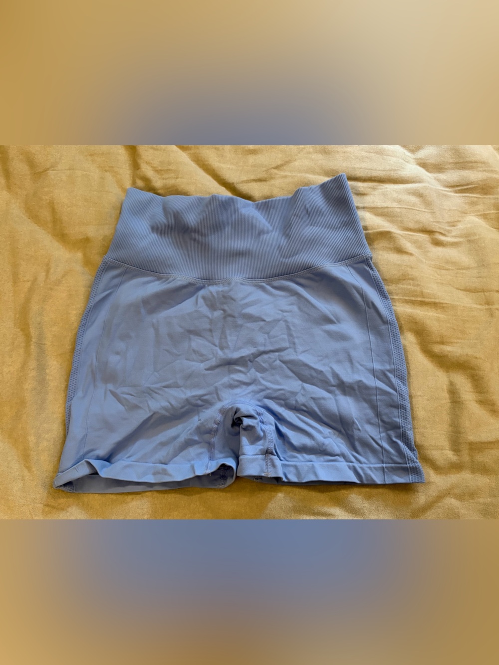 DIVINE Blue Scrunch Shorts